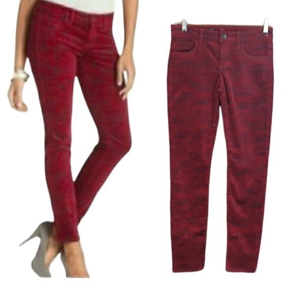 Kut from the Kloth Mia Toothpick Skinny Red Jeans - Picture 1 of 16